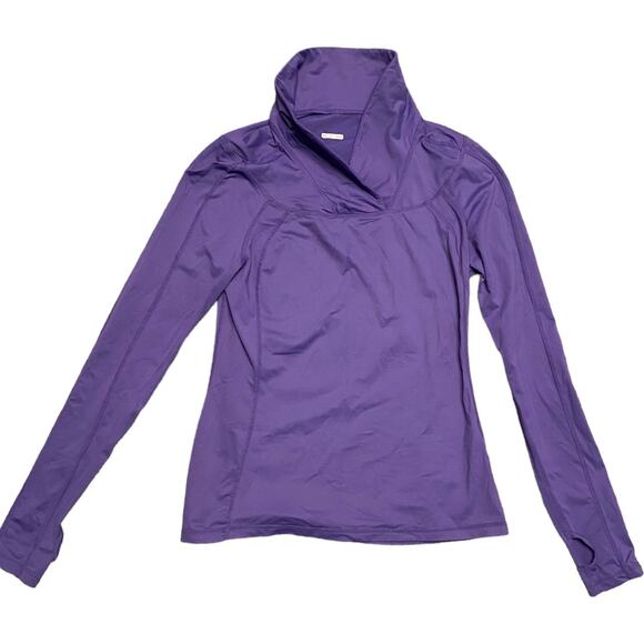 EUC Purple Lululemon Wet Dry Warm Run Brisk Pullover Size 10 - Picture 1 of 7